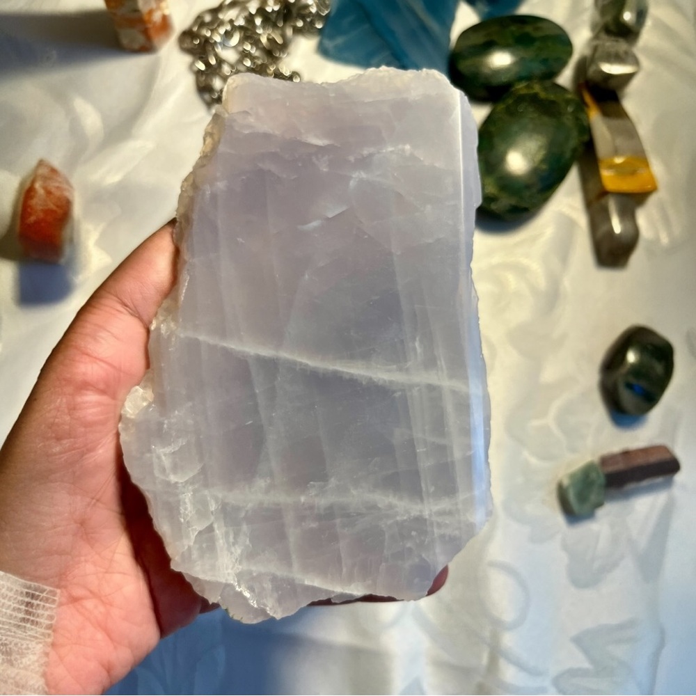 Blue Rose Quartz Crystal